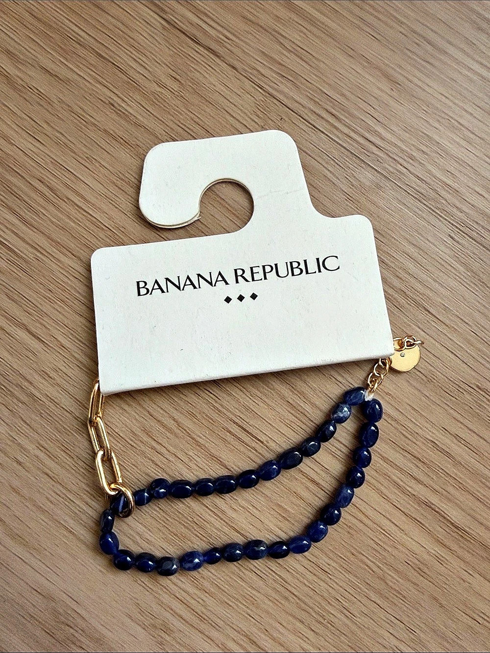 NWT Banana Republic beaded bracelet Blue semi precious stone
